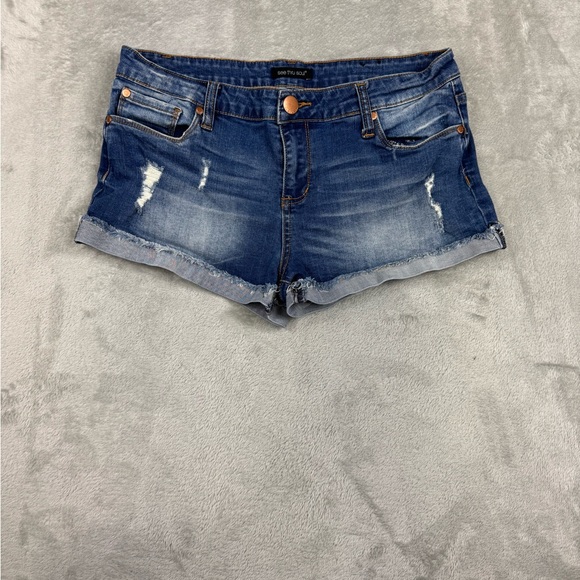 See Thru Soul Pants - See thru short short denim sz 7